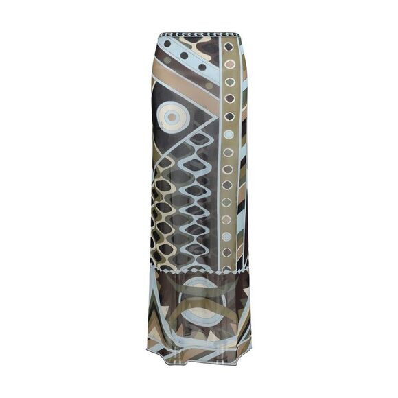 Emilio Pucci Dresses & Skirts - Emilio Pucci Bicolor Polyamide Long Women's Skirt